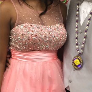 Short Pink Prom Dress